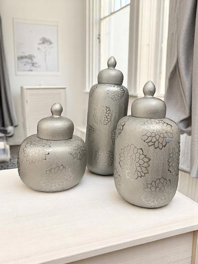 Sparkle-textured Porcelain Urn