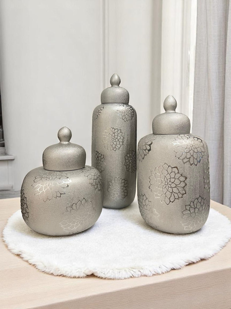 Sparkle-textured Porcelain Urn