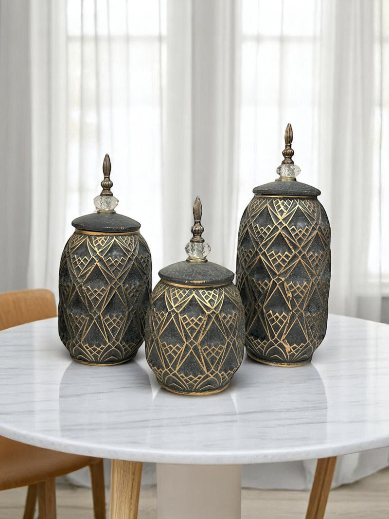 Archaic Retro Ceramic Candy Jar