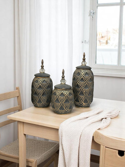 Archaic Retro Ceramic Candy Jar