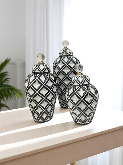 Czech Grey Ceramic Candy Jar