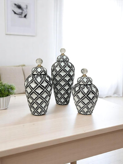 Czech Grey Ceramic Candy Jar
