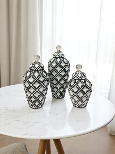 Czech Grey Ceramic Candy Jar