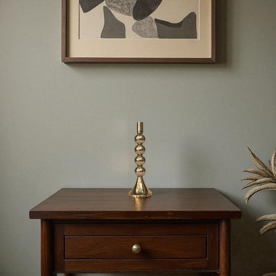 Antique Metallic Glow Candle Stand