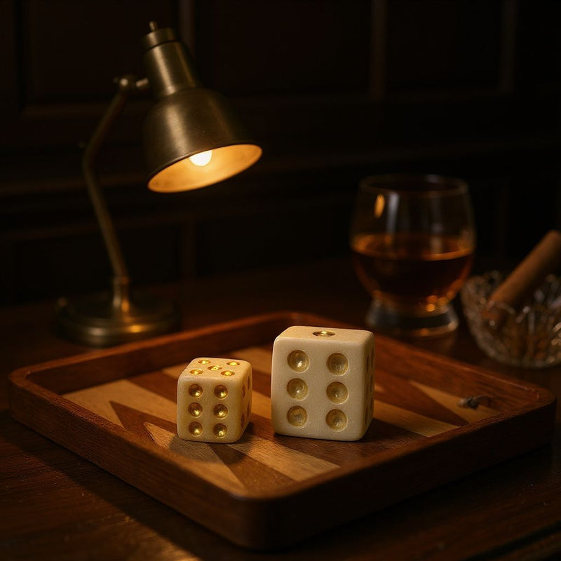 Golden Symmetry Cubes – Fibre Dices Ornament