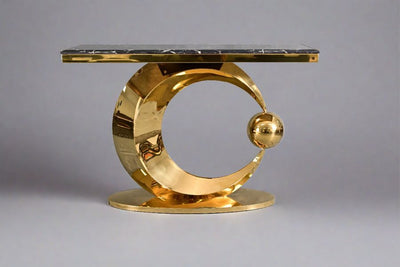 Aurora Brass Gold SS Side Console