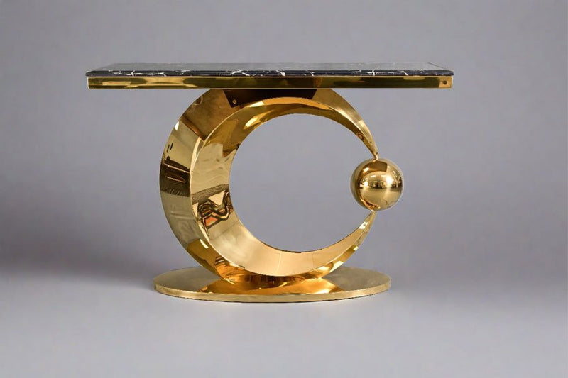 Aurora Brass Gold SS Side Console