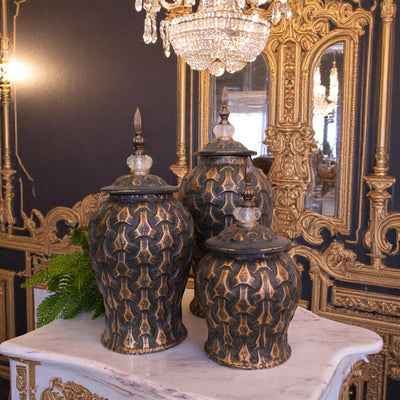 Classic Chestnut-colored Candy Jar