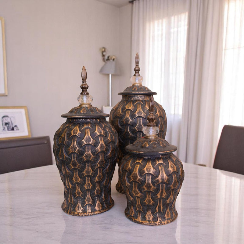 Classic Chestnut-colored Candy Jar