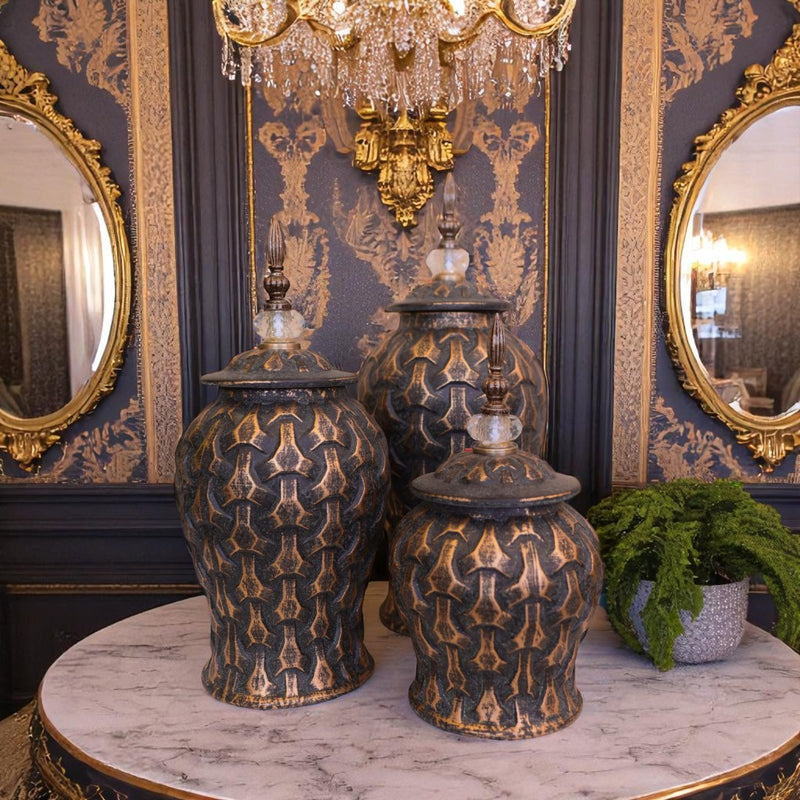 Classic Chestnut-colored Candy Jar