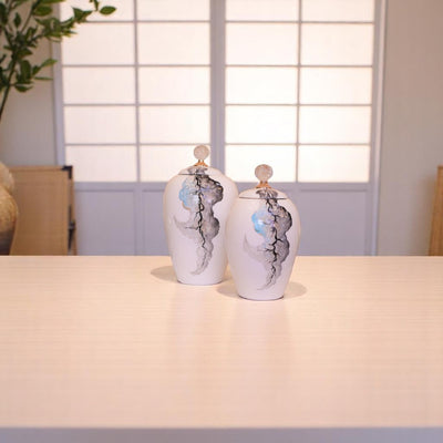 Smoky Ceramic Candy Jar