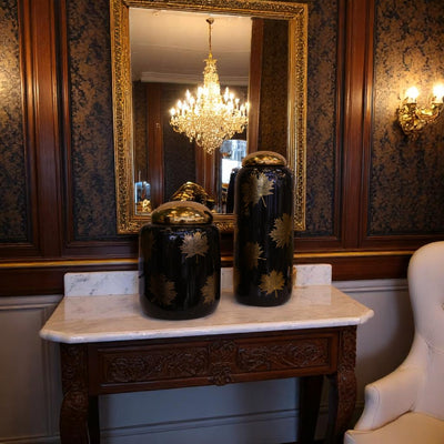 Unique Coal-black Porcelain Jar