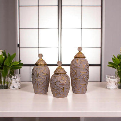 European Mist-steel Candy Jar