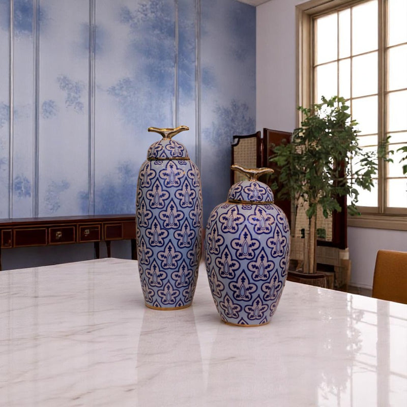 Blue Bird Porcelain Candy Jar