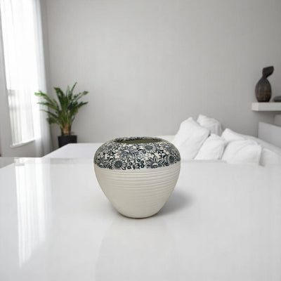 Forest Ripple Ceramic Vases