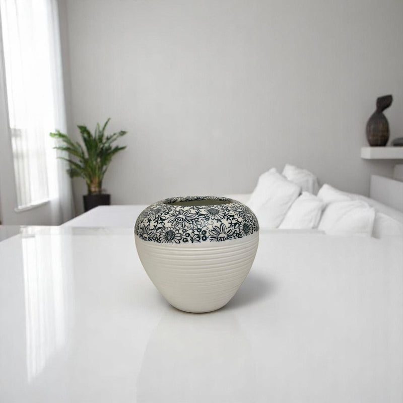 Forest Ripple Ceramic Vases