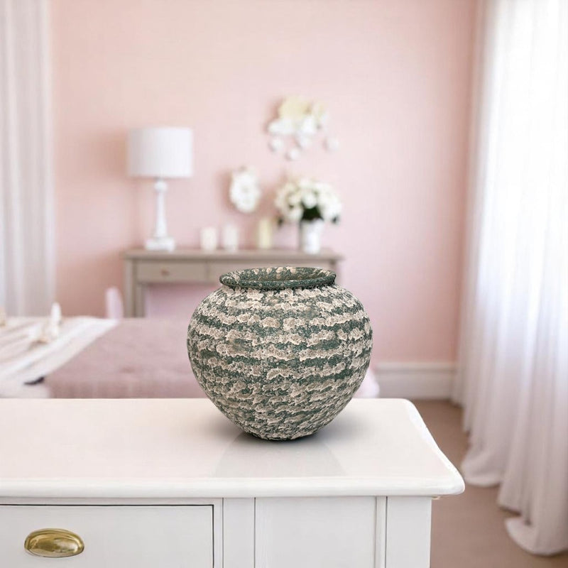 Green-striped Horizon Ceramic Vases