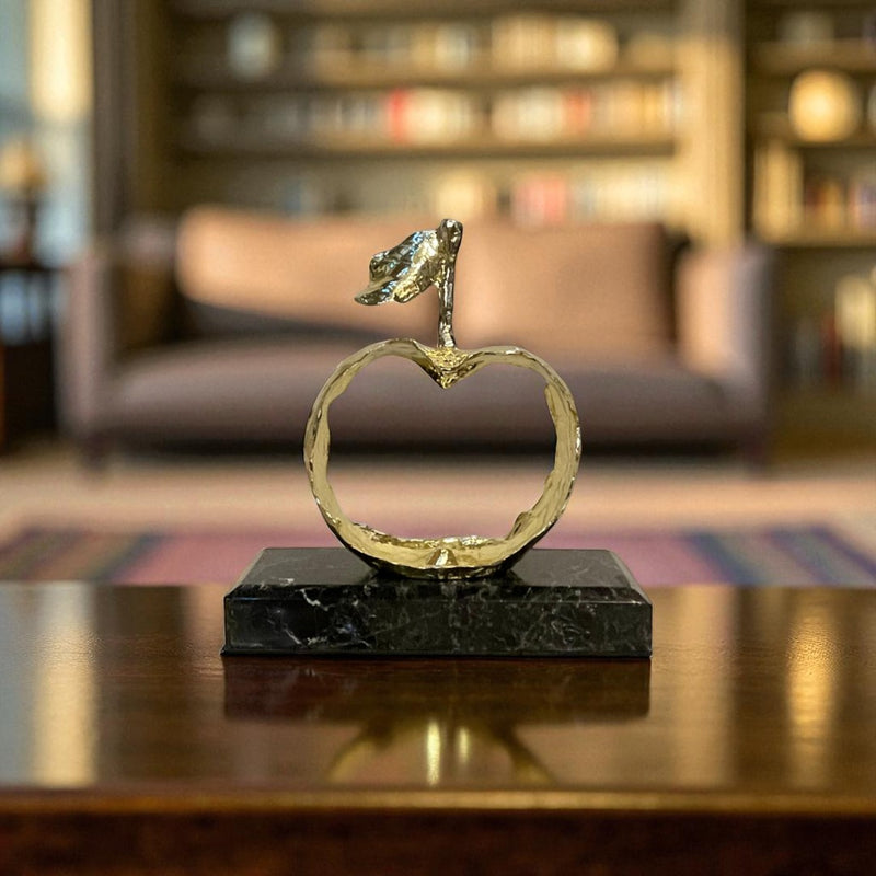 Metallic Apple-shaped Ornament