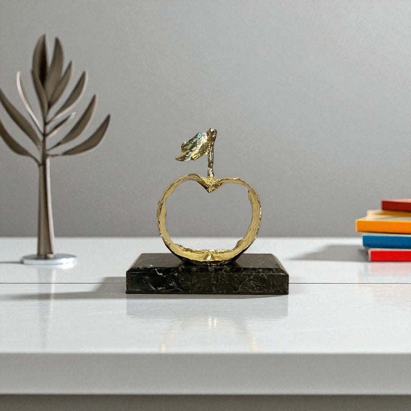 Metallic Apple-shaped Ornament