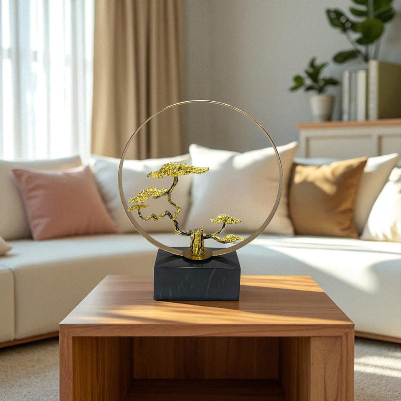 Czech Round Bonsai Table Ornament