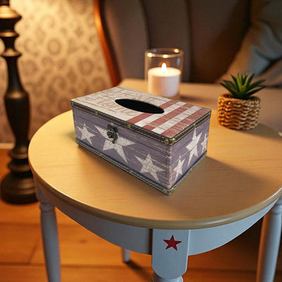 Antique Wooden Tissue Holder