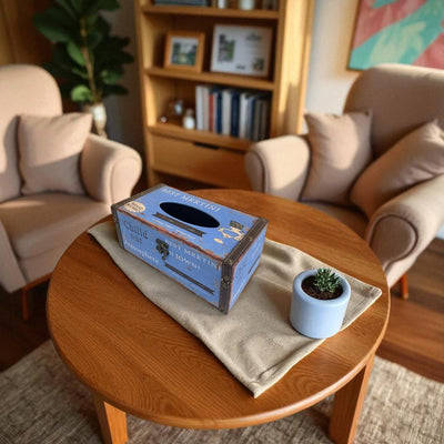 Antique Wooden Tissue Holder