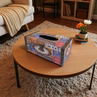 Antique Wooden Tissue Holder
