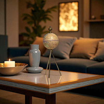 Tripod Worldwide Rotating Globe Decor