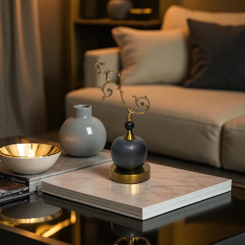 Unique Metallic Leaf-style Decor