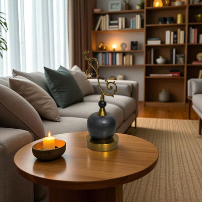 Unique Metallic Leaf-style Decor