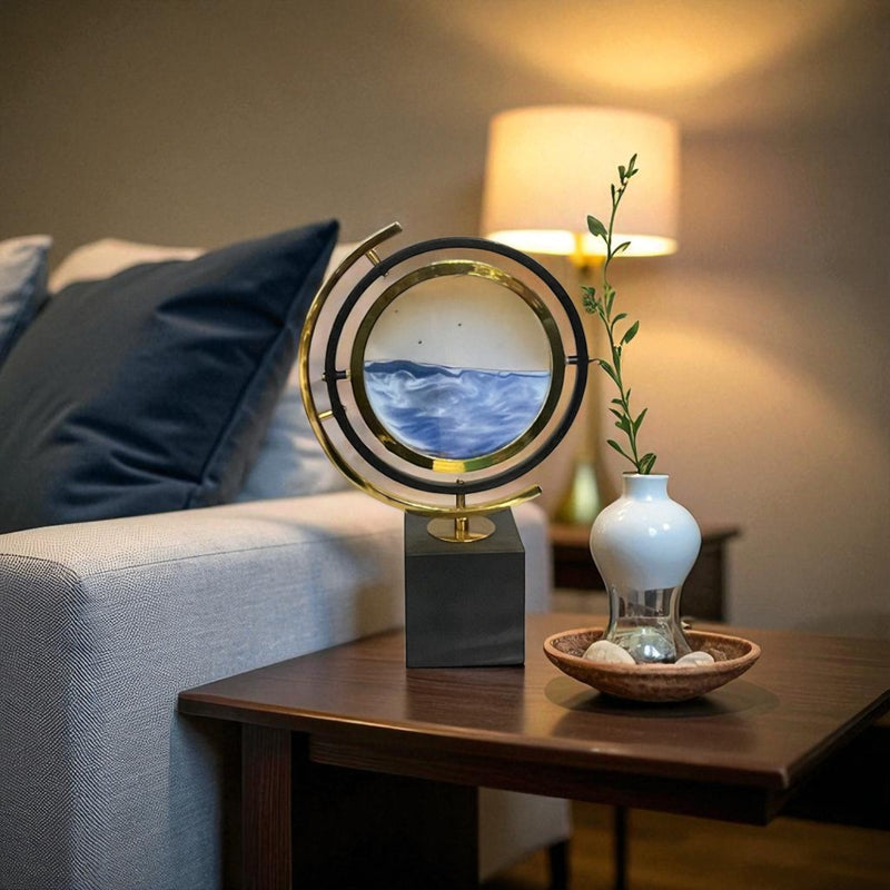 3D Sand Rotating Globe Ornament