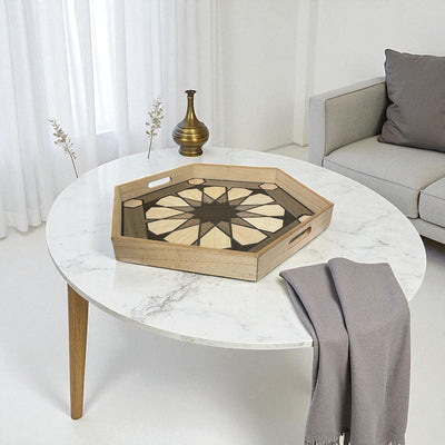 Hexagonal Wooden Trays
