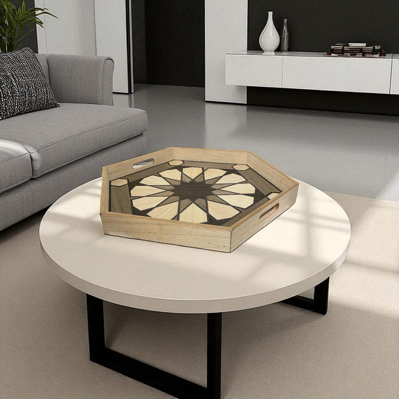 Hexagonal Wooden Trays