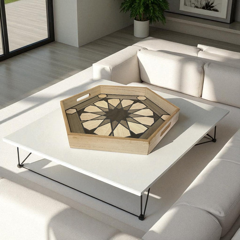 Hexagonal Wooden Trays
