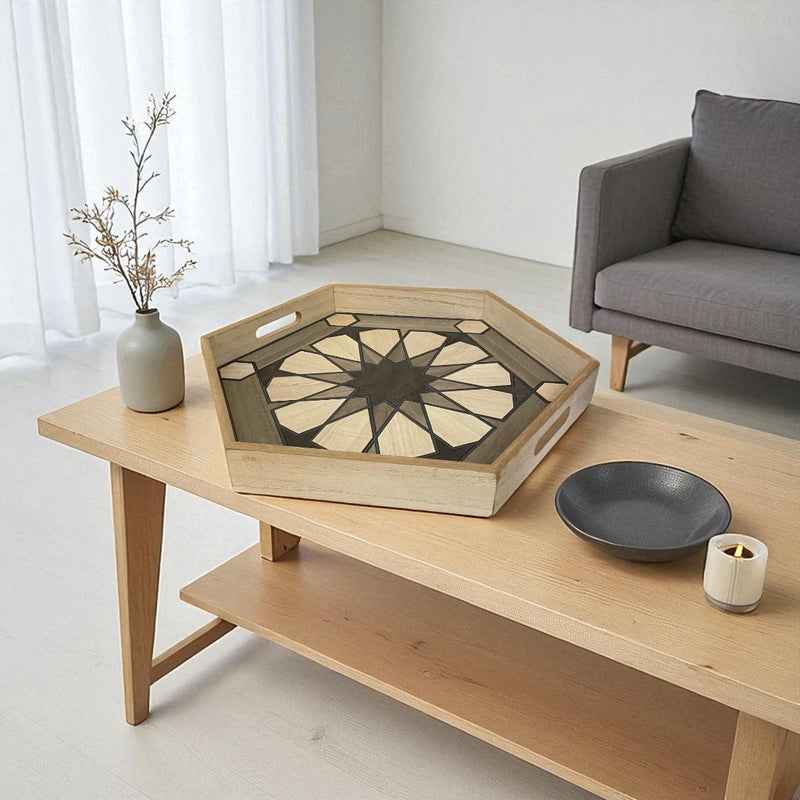 Hexagonal Wooden Trays
