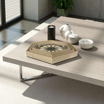 Hexagonal Wooden Trays