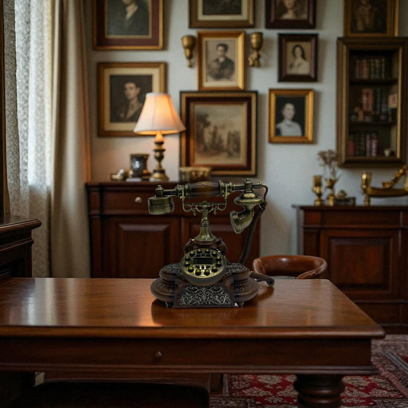 Classic Mechanical Bell Rotary Telephone