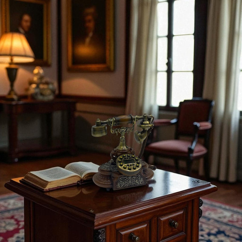 Classic Mechanical Bell Rotary Telephone