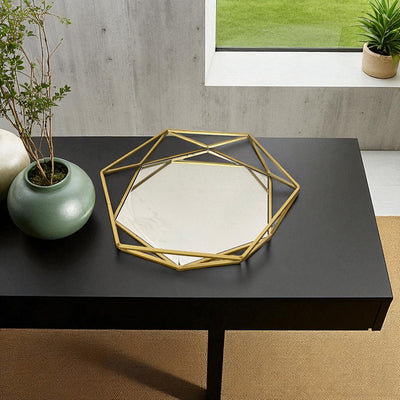 Modern Luxe Gold & Mirror Tray