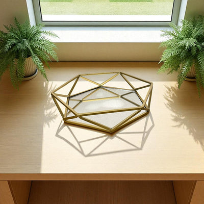 Modern Luxe Gold & Mirror Tray