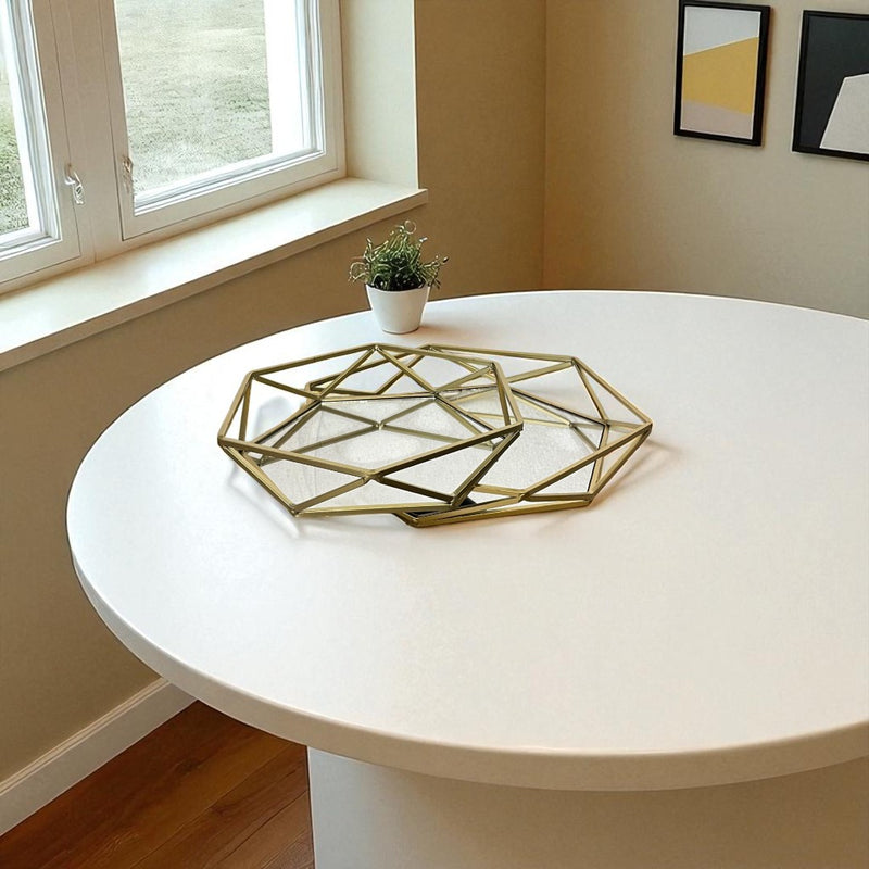 Modern Luxe Gold & Mirror Tray
