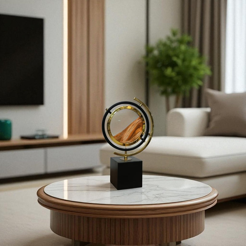 Orange Rotating Sand Ornament