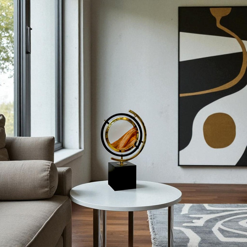Orange Rotating Sand Ornament