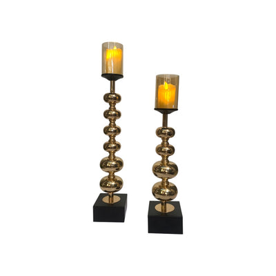 Luxe Modern Metallic Candle Stand