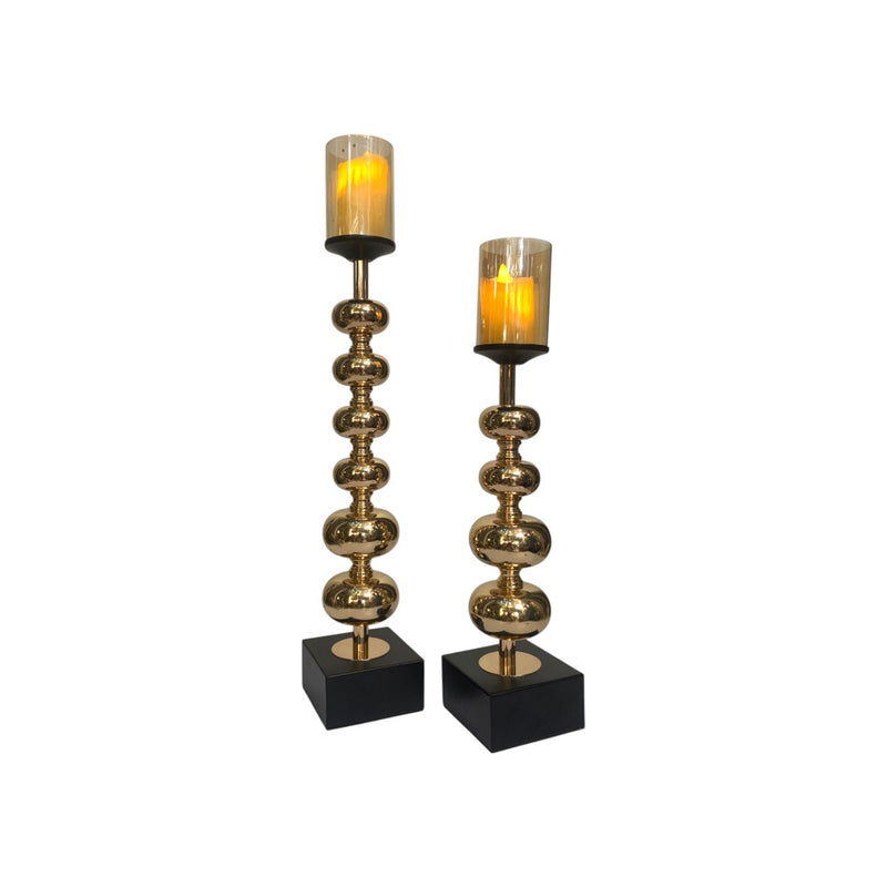 Luxe Modern Metallic Candle Stand