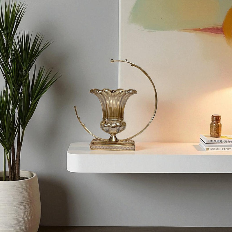 Luxe Glow Glass Candle Holder