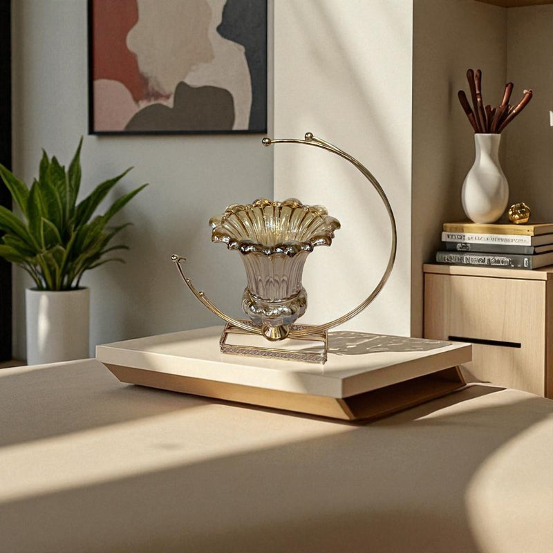 Luxe Glow Glass Candle Holder