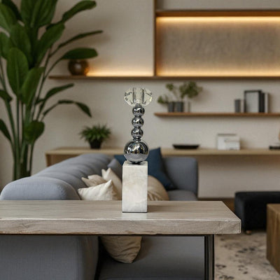 Elysian Glow Marble Candle Holders