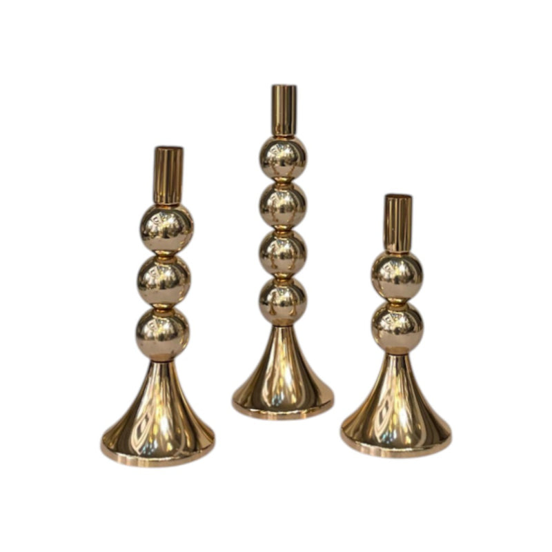 Antique Metallic Glow Candle Stand