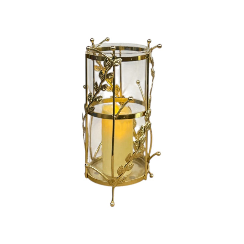 Aurora Metallic Glass Table Candle Holder